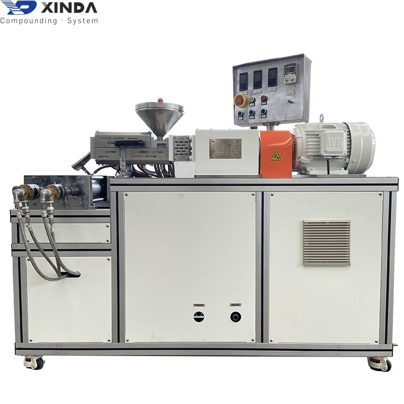 5-20 kg color masterbatch extrusion machinery lab scale twin screw extruder production line
