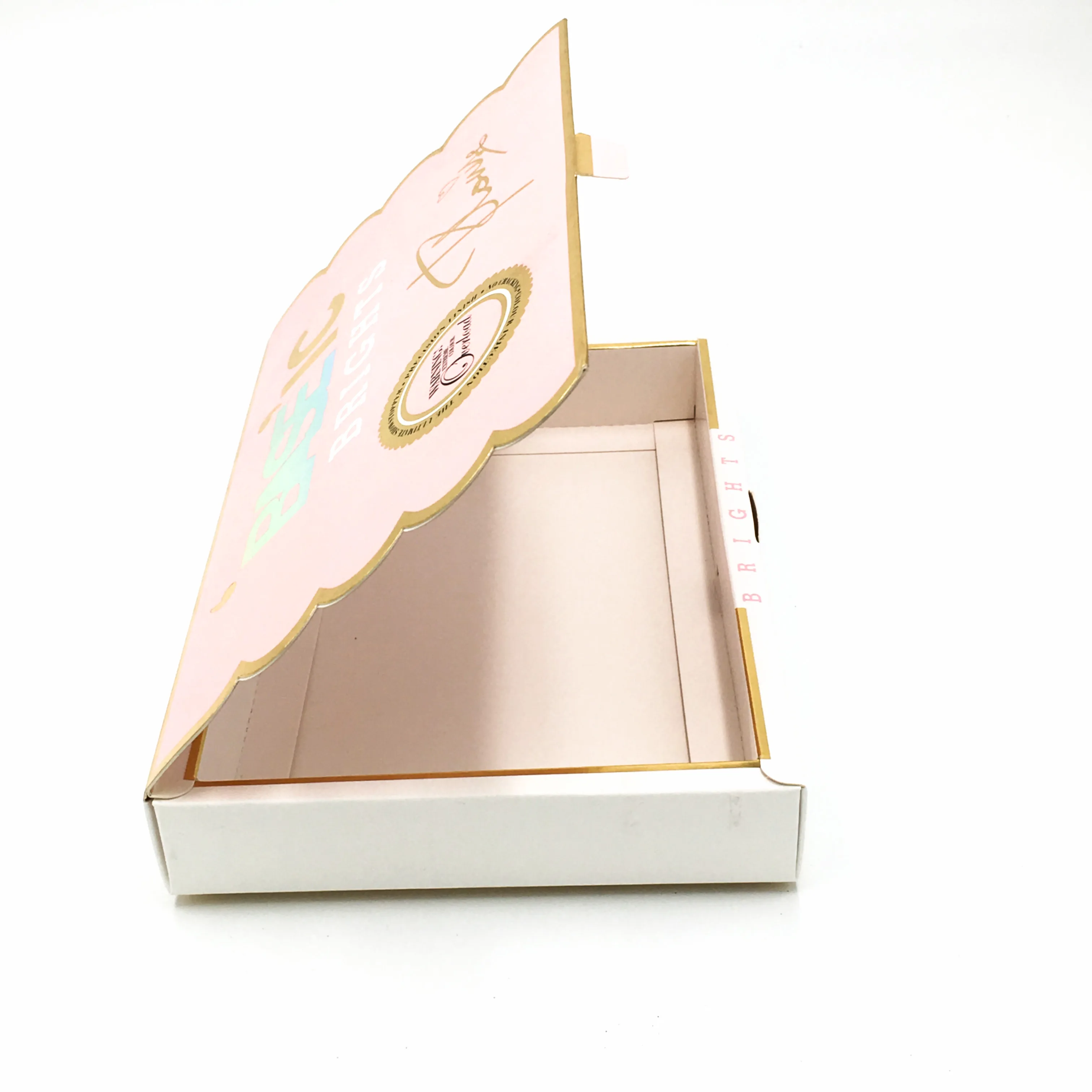 
custom size box made elegent design hot stamping cardboard paper box 