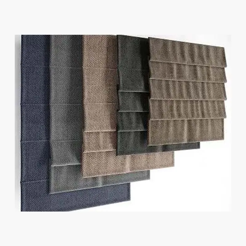 Manual Style Roman Blind office hotel living room sunshade blackout Linen fabric cord Roman shades for window