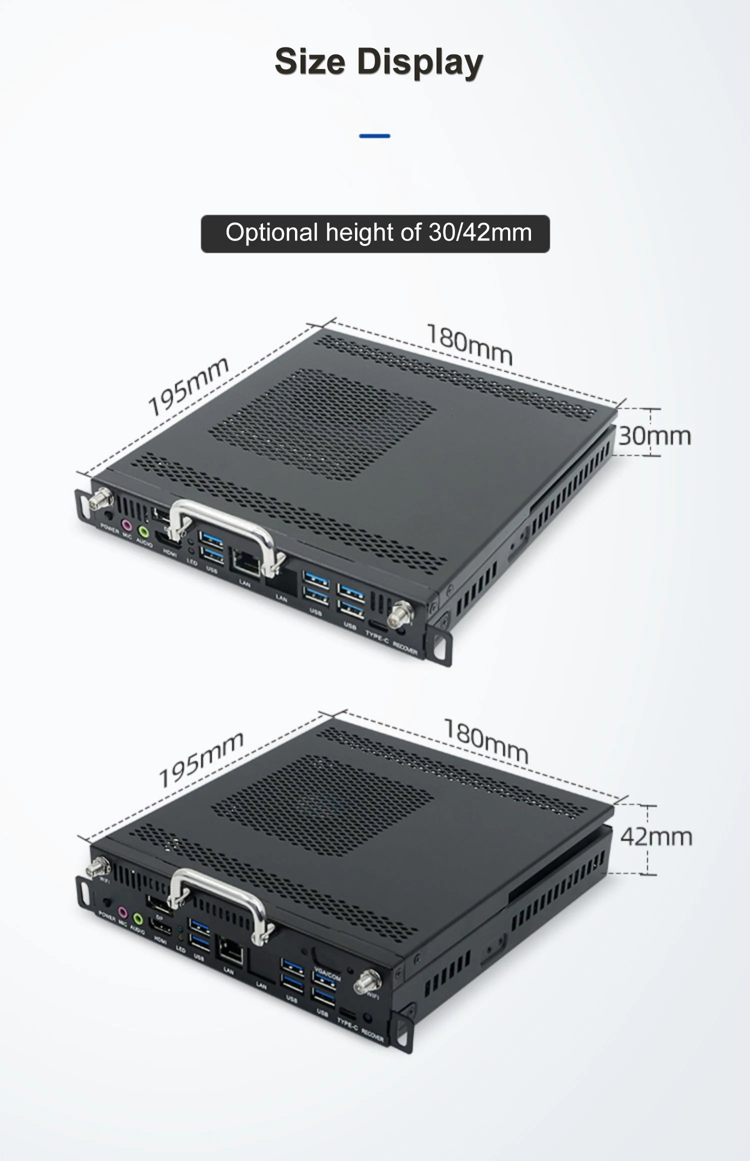 Заводская цена 13-й i5-1335U/I7-1355U модуль дисплея процессора 6K wifi6 RS232 OPS PC компьютер для учебных классов
