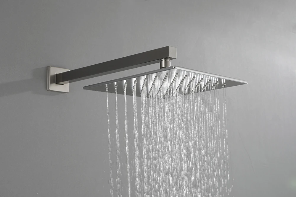 12 Inch Ducha Douche Brass Thermostatic Rain Concealed Curtain Bath & Shower Faucets Mixer System concealed shower mixer