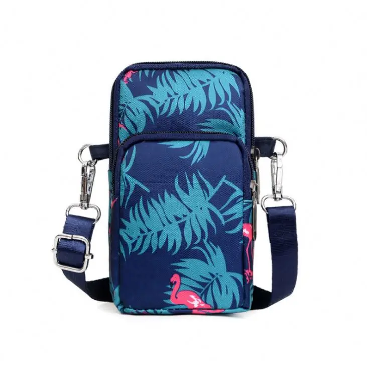 Women Nylon Mobile Phone Bag Female Designer Shoulder Bag Arm Bag Lady Wallet