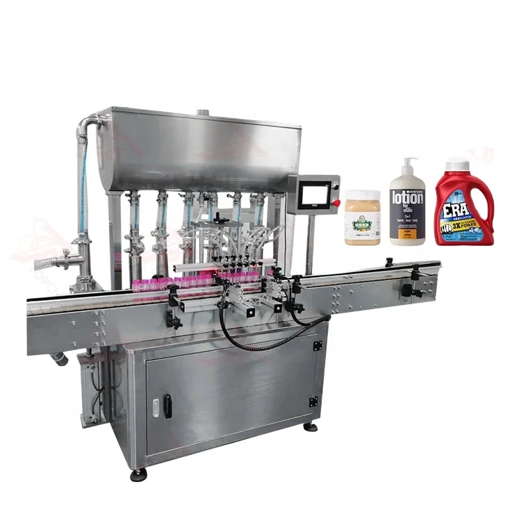 TAFM-4PM по индивидуальному заказу большой емкости 110V-220V 1/2/4/6/8 насадки пастовый заполнитель мед шампуня Автоматическая пастонабивная машина