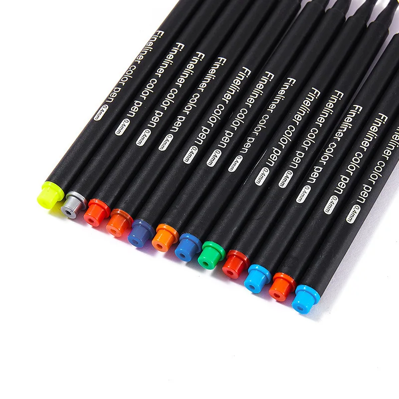 9PCS/SET black fineliner Liner micron needle pen Drawing sta pigment fine liner Sketch Markers