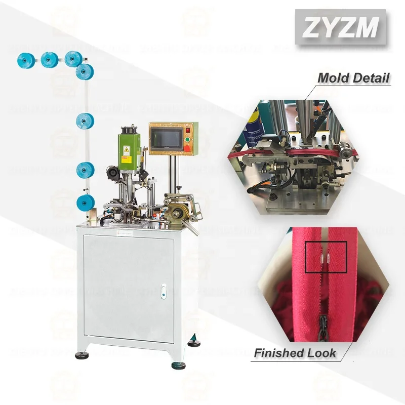Auto Invisible Zipper Manufacturing Machine for zipper top stop