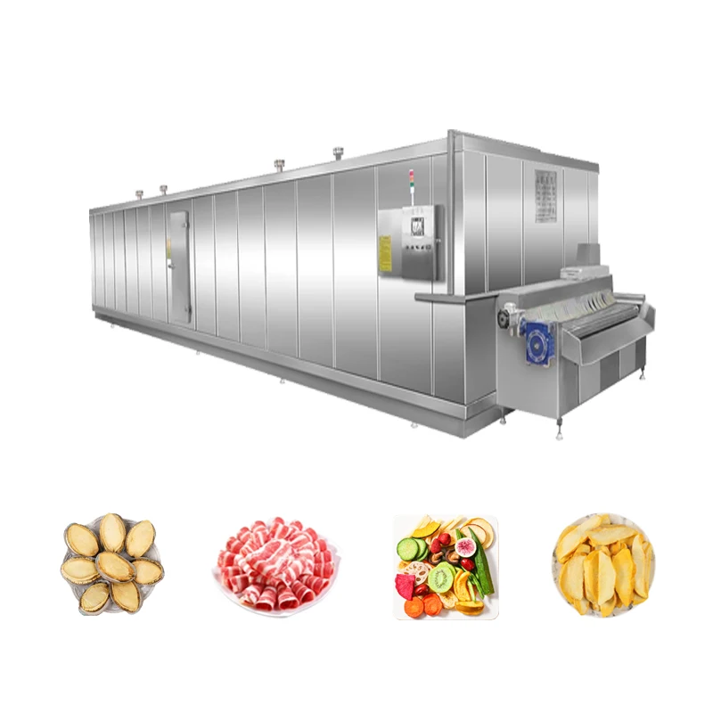 Huchuan Cheap price IQF fast freezing cryogenic tunnel blast freezer machine