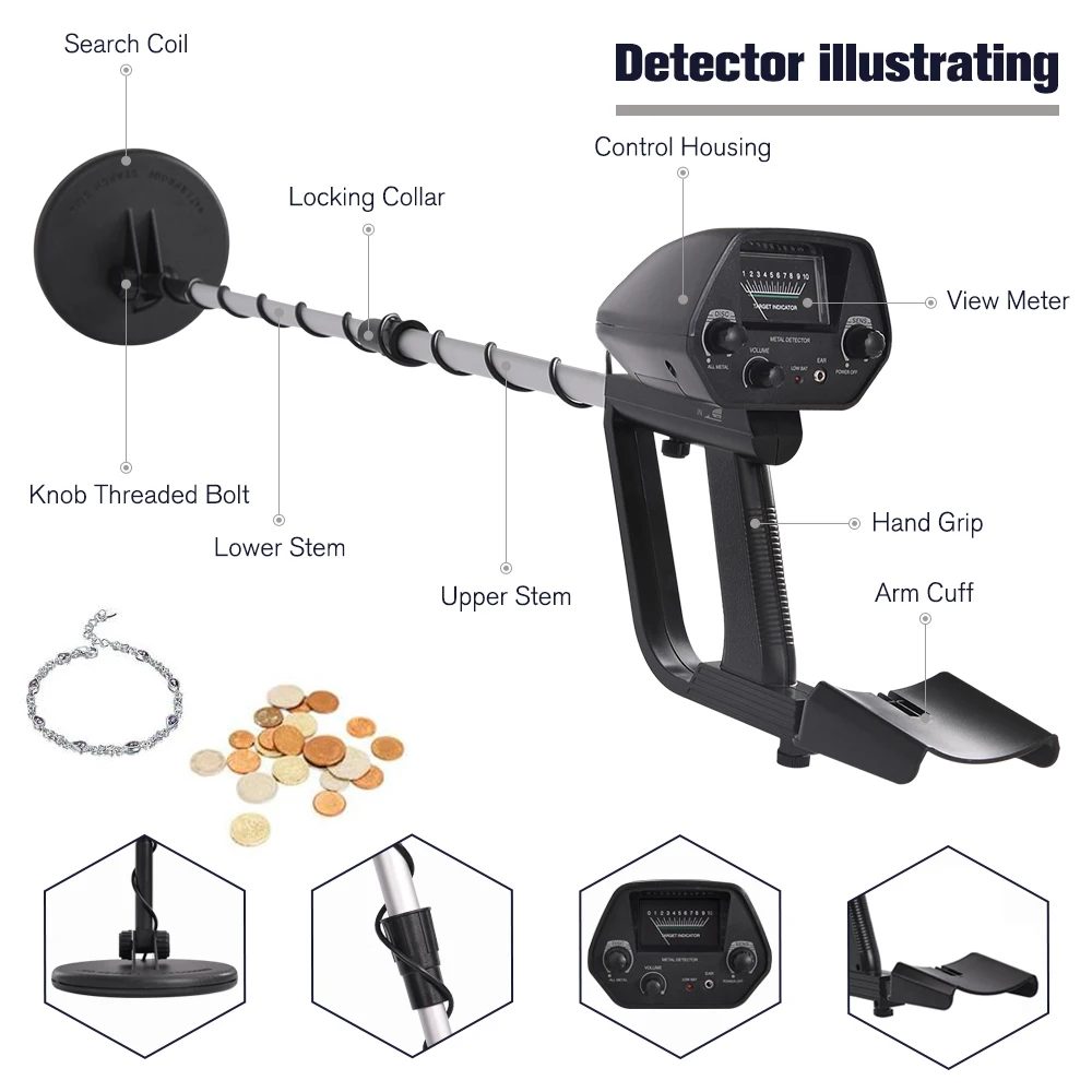 2022 new arrival detector  MD-4030 gold finder rohs underground metal detector treasure finder