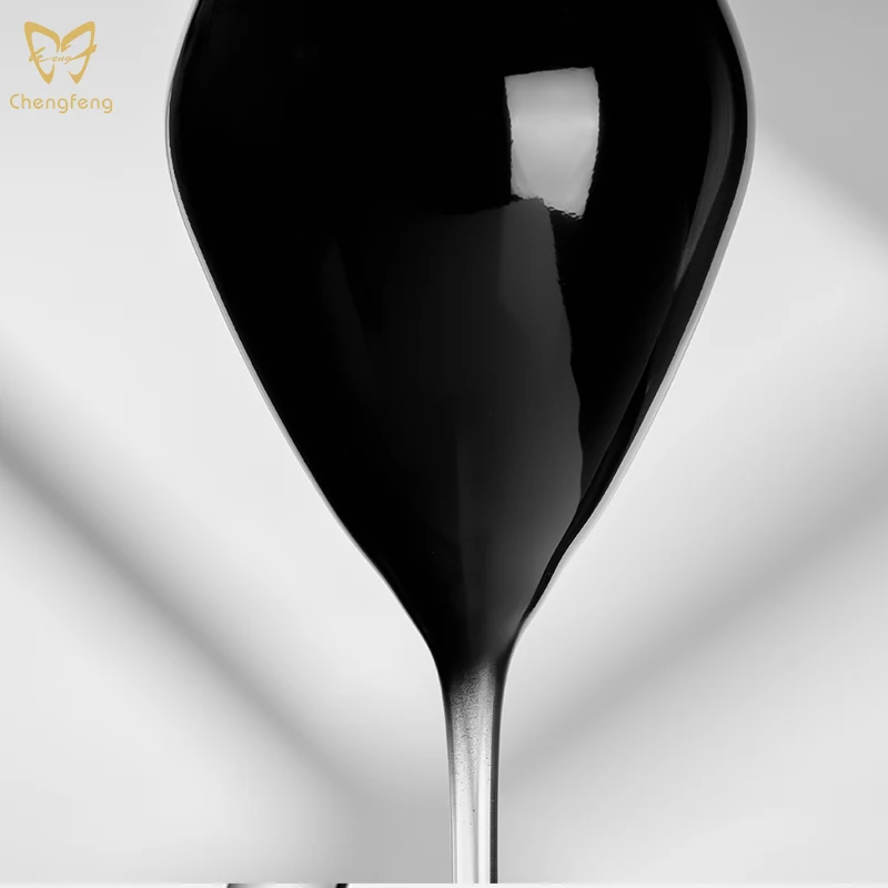 Lead Free Black Glass Cups Large-Capacity Red Wine Glass Clear Glass Goblet Unique Black Wine Glasses