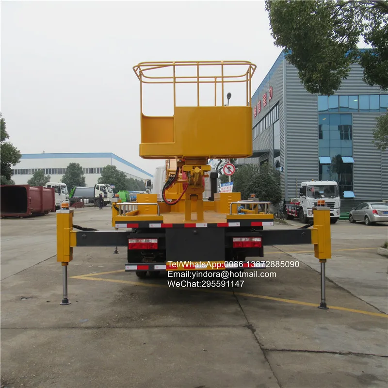 JMC 6 wheeler 18m 20m 22m 26m 28m Китай гидравлический телескопический ковш телескопическая платформа для авиационной работы