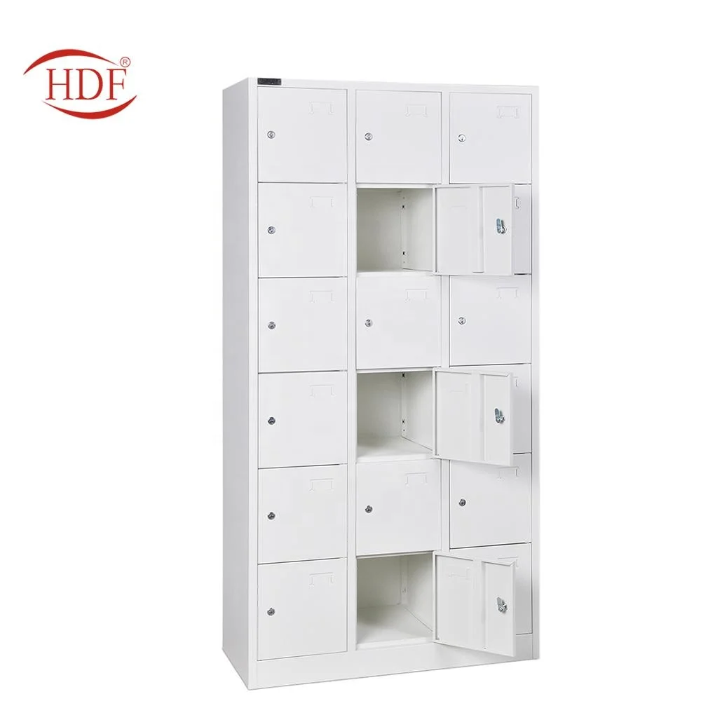China hot sale school 18 grid steel smart key locker price steel locker