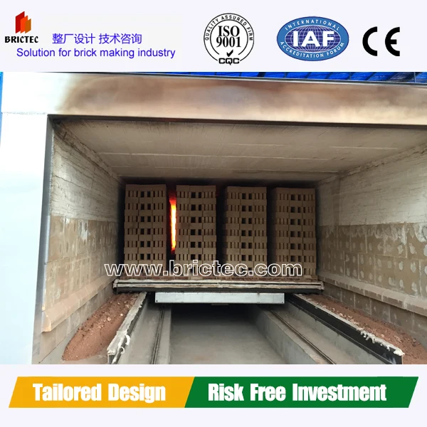 tunnel kiln for clay for brick firing process clay small kiln making machine