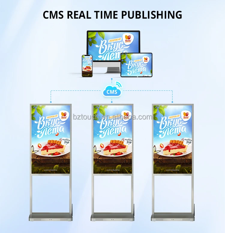 Intelligent Split Screen 43 50 55 inch 4K HD Ultra Thin Lcd Monitor Advertising Store Window Advertising Led Display Poster