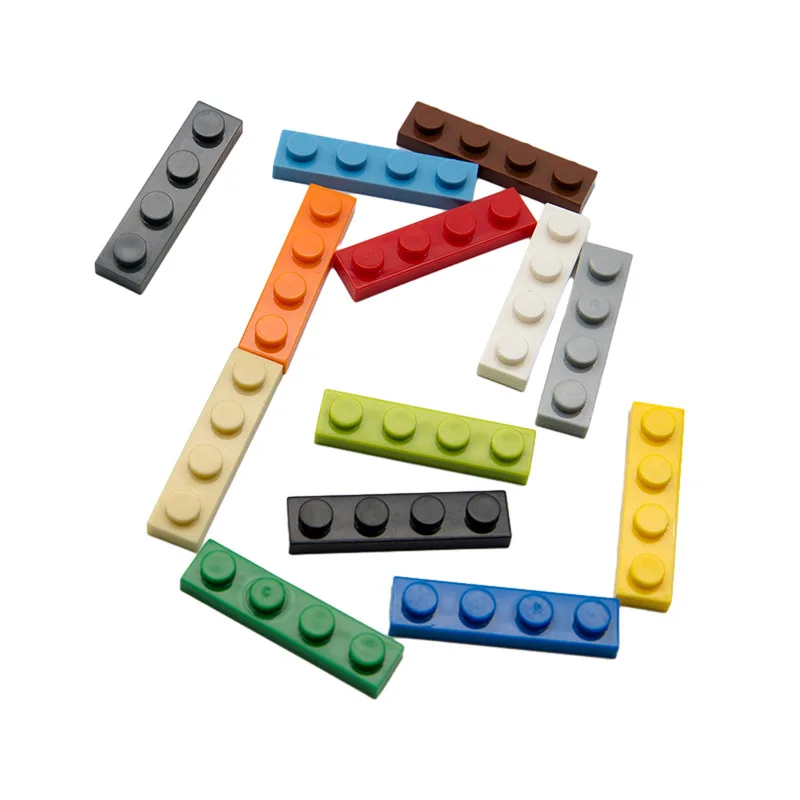 Wholesale High-quality Small Particle Assembled Building Blocks Bulk Parts Board, 1x4 Hole Thin Sheet Building Block Accessories