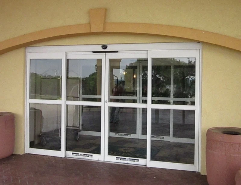 Commercial Exterior Hospital Fire Rated Automatic Sliding Aluminum Front Entrance Door