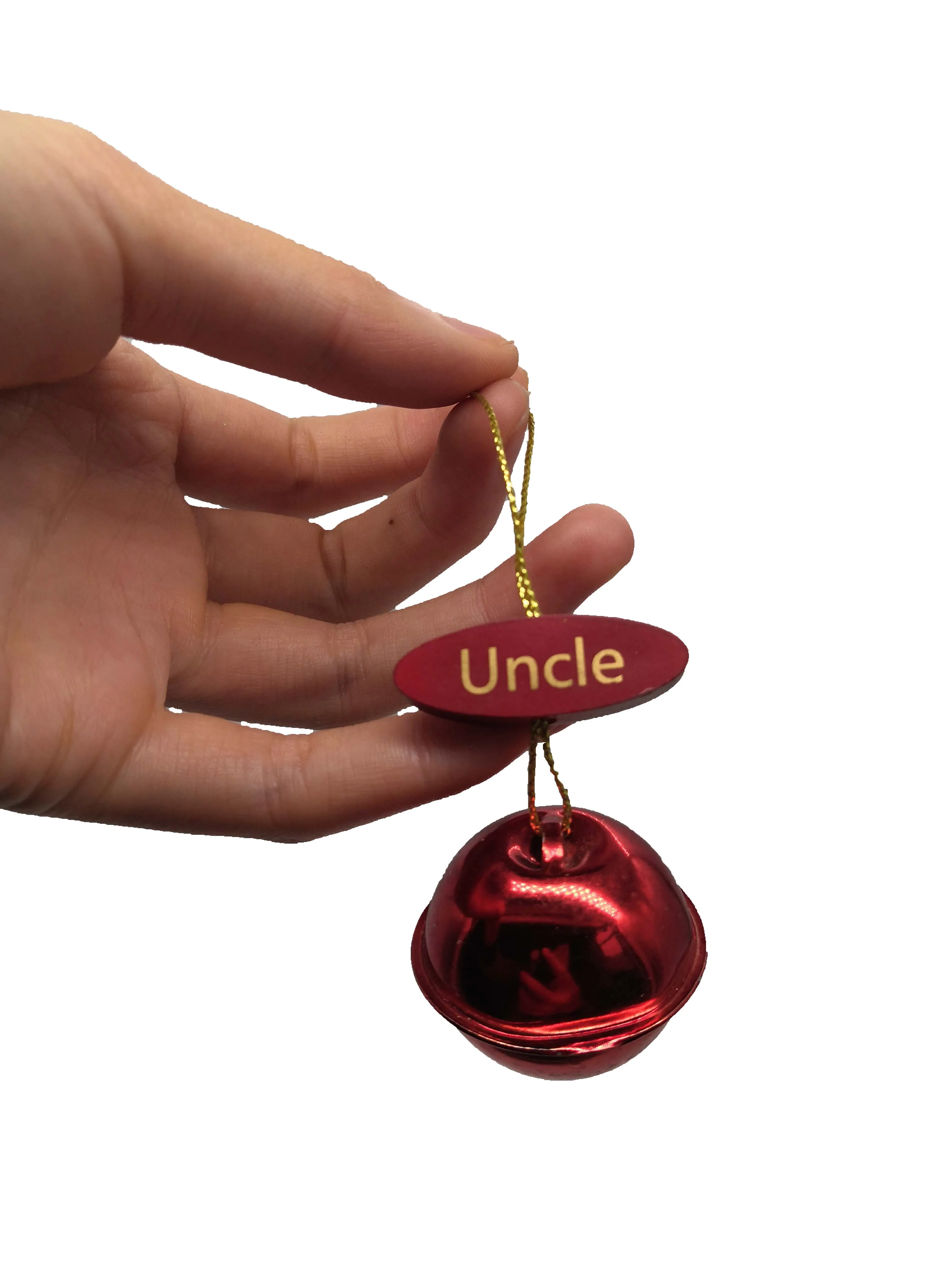 Customized personalized metal bell decorated  Christmas tree