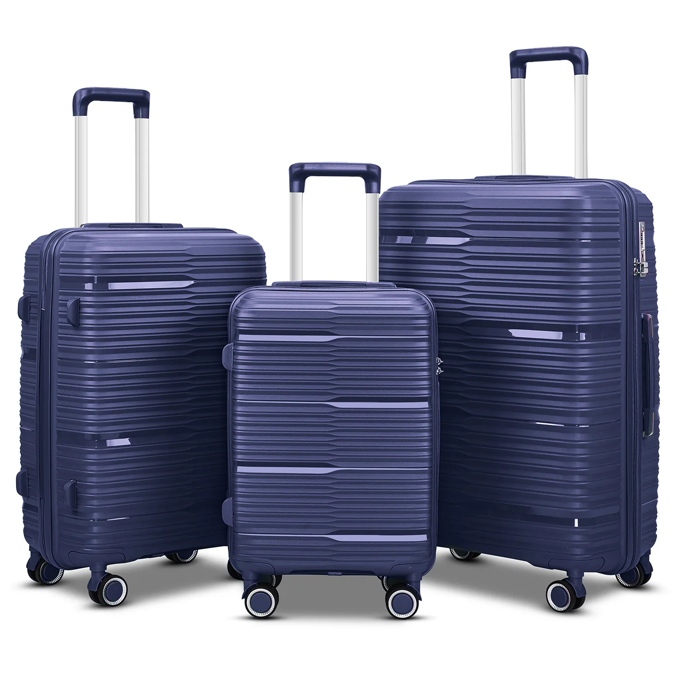 100% PP Valiz set american turister suitcases wheel luggage 3 pieces eminent suitcase luggage box
