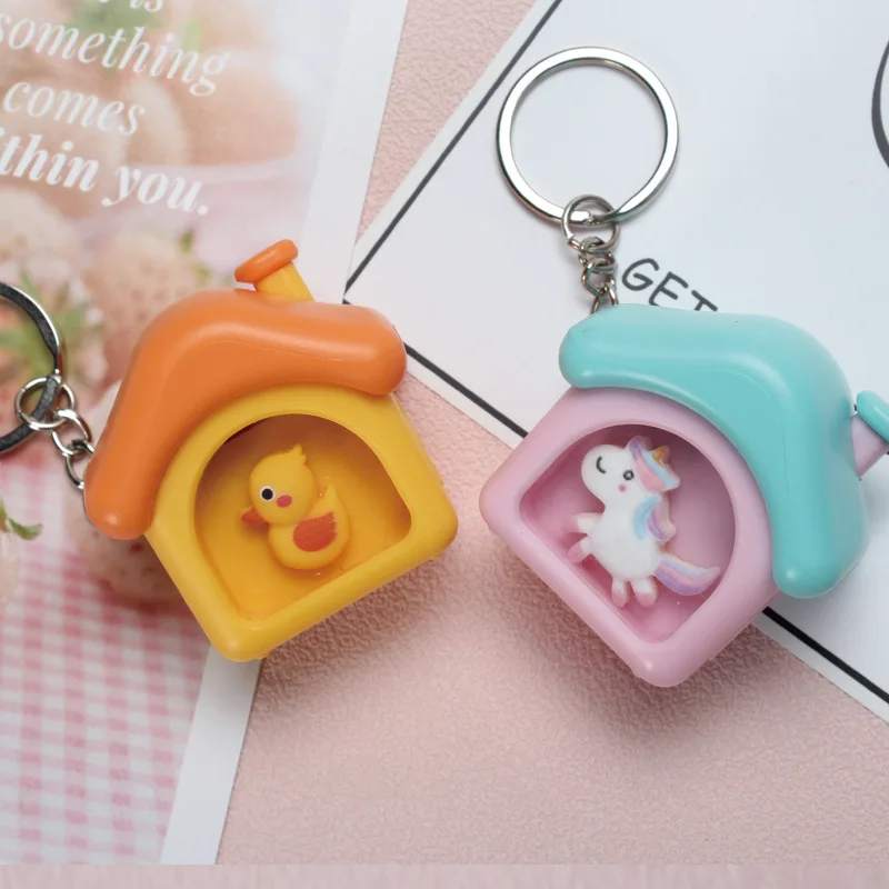 SJ230104 Капсульная игрушка 3D пластиковый мини-брелок для дома со светодиодным фонариком и звуком детские игрушки