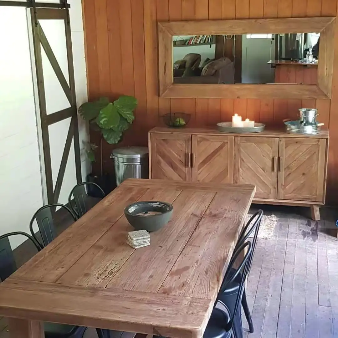 Buffet dining room furniture rustic sideboard storage cabinet