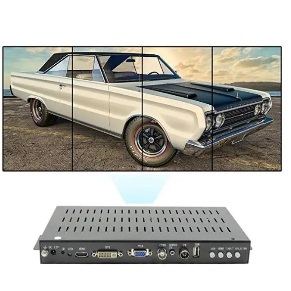 Узкая рамка 2x2 контроллер тв Hd экран рекламная цифровая вывеска 3x3 Lcd видеостена