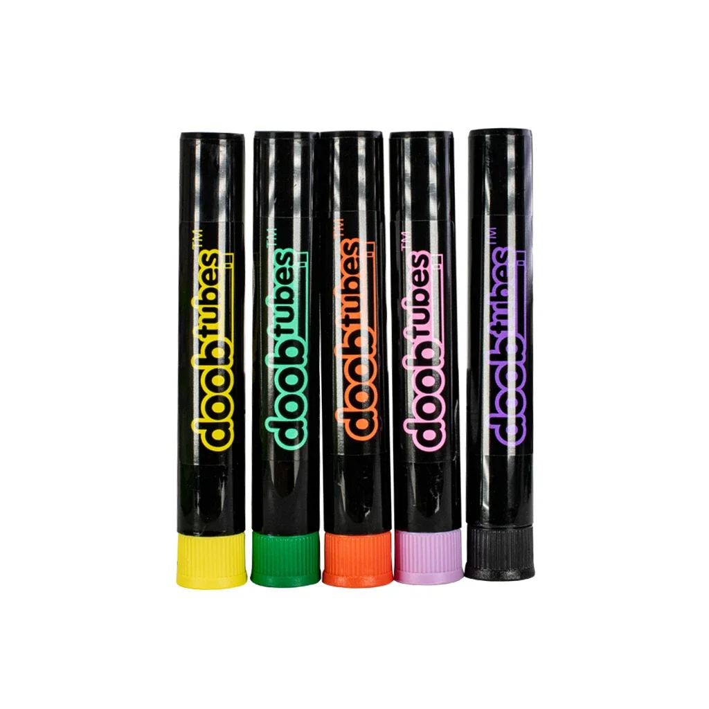 Custom Translucent Clear 116mm Pre-Roll Tube  Container Plastic Tube Pop Top Cr lid Tube Food Packaging