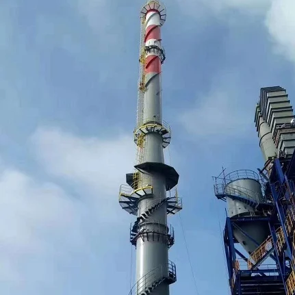 
Freestanding double walled steel chimneys 
