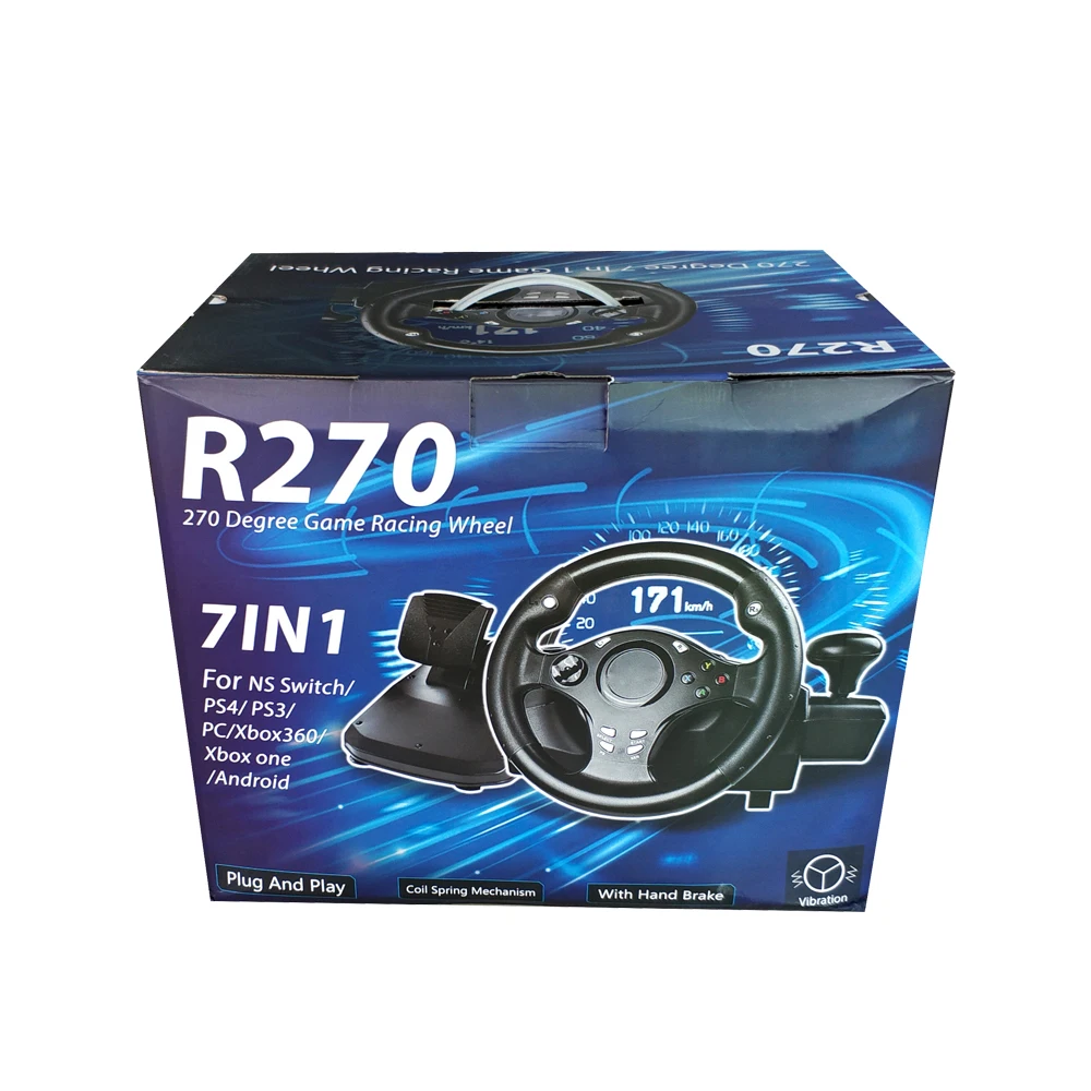 
China Factory 7 IN 1 For PS4 270 Degrees Racing Car Steering Wheel 