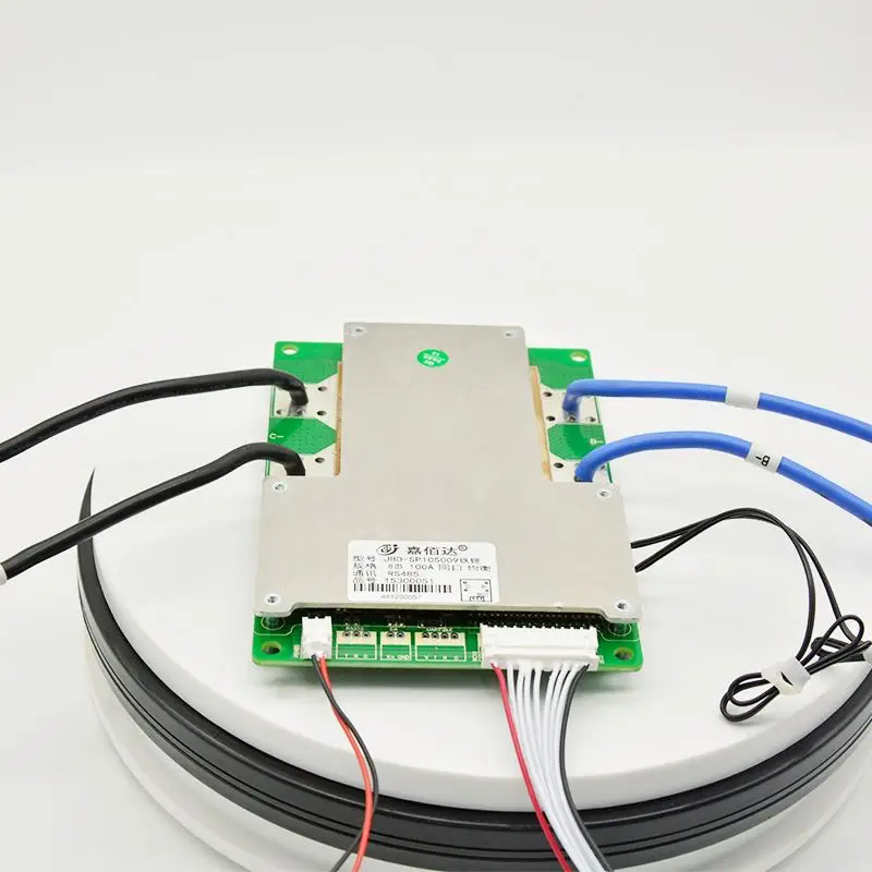 jiabaida high quality bms 7s 100A smart li-ion bms 24v RS485 wireless balancing function BT bms controller