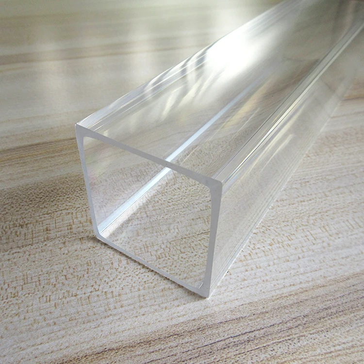 Guangzhou Factory Wholesale High Transparency Clear Square Pmma Pipe Plastic Acrylic Square Tube