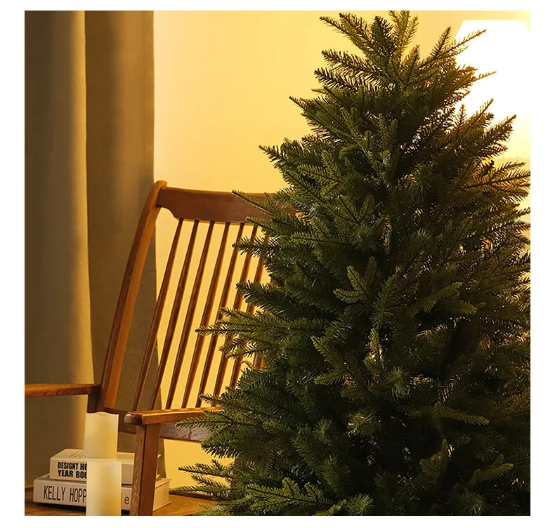 New high-quality Christmas tree encrypted PE+PVC material Christmas decoration lit Christmas tree