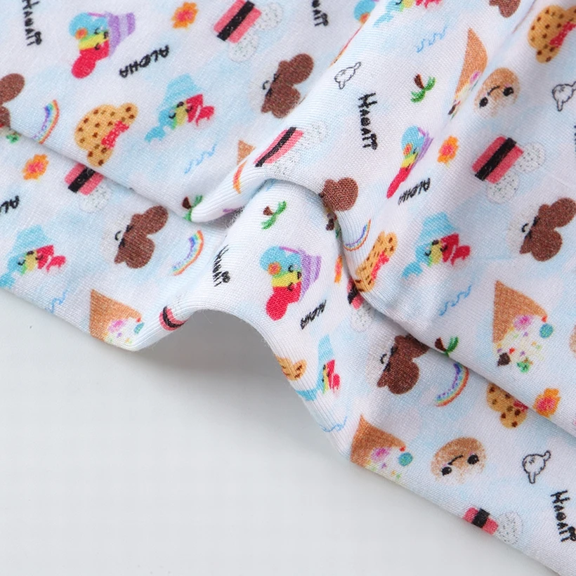 Amazon Top Selling Custom Printing On Fabric, Cute Vintage Designer Jersey Fabric Digital Printed