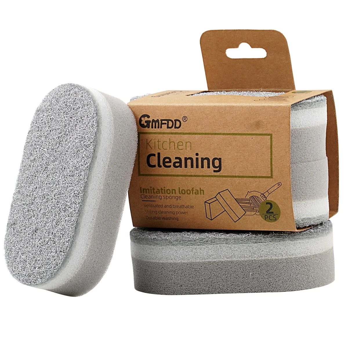 Silver Color Oval Scrub Dishwashing Sponges For Washing Dishes Pot Brush Rust Eraser Grit Scouring Pads Sponge Kitchen Cleaning