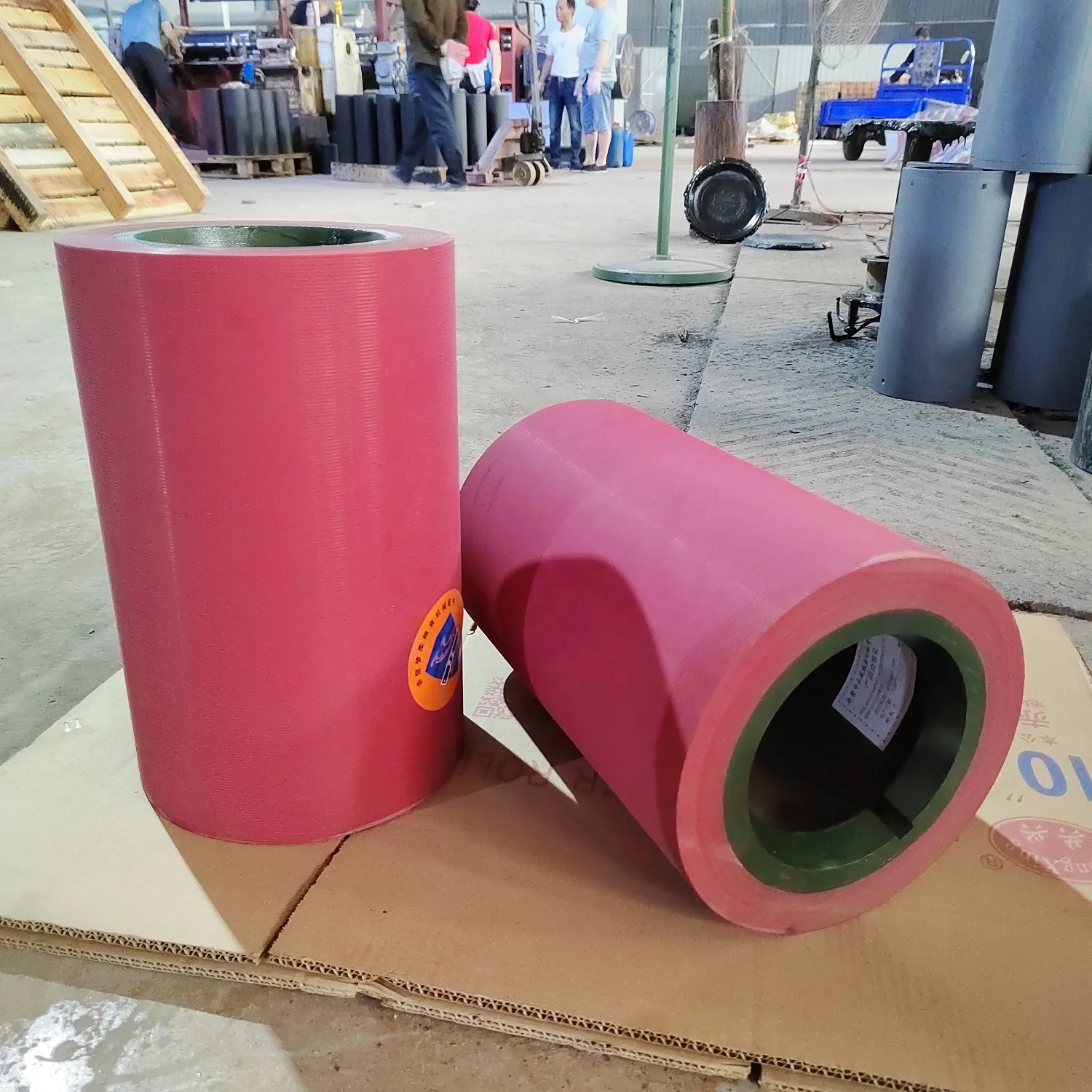 iron drum rice mill rubber rolls for rice paddy 14 inch rice mill rolls on iron drum