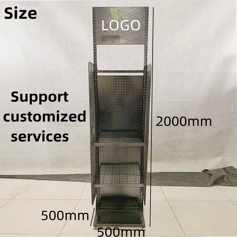 Custom Grocery Store Retail Cell Phone Battery Case Accessories Toy Jewelry Snack Stationery Tools Metal Display Rack Stand