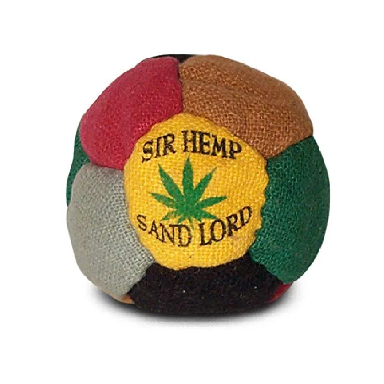 Manufacturer Logo custom mini leather soccer crochet PU Leather with plastic beads and foam beads filled knitted kick ball