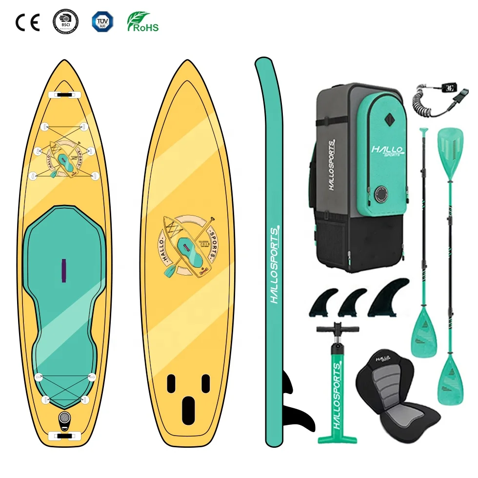 Hallosports 142 portable paddle board sup board inflatable sup sub