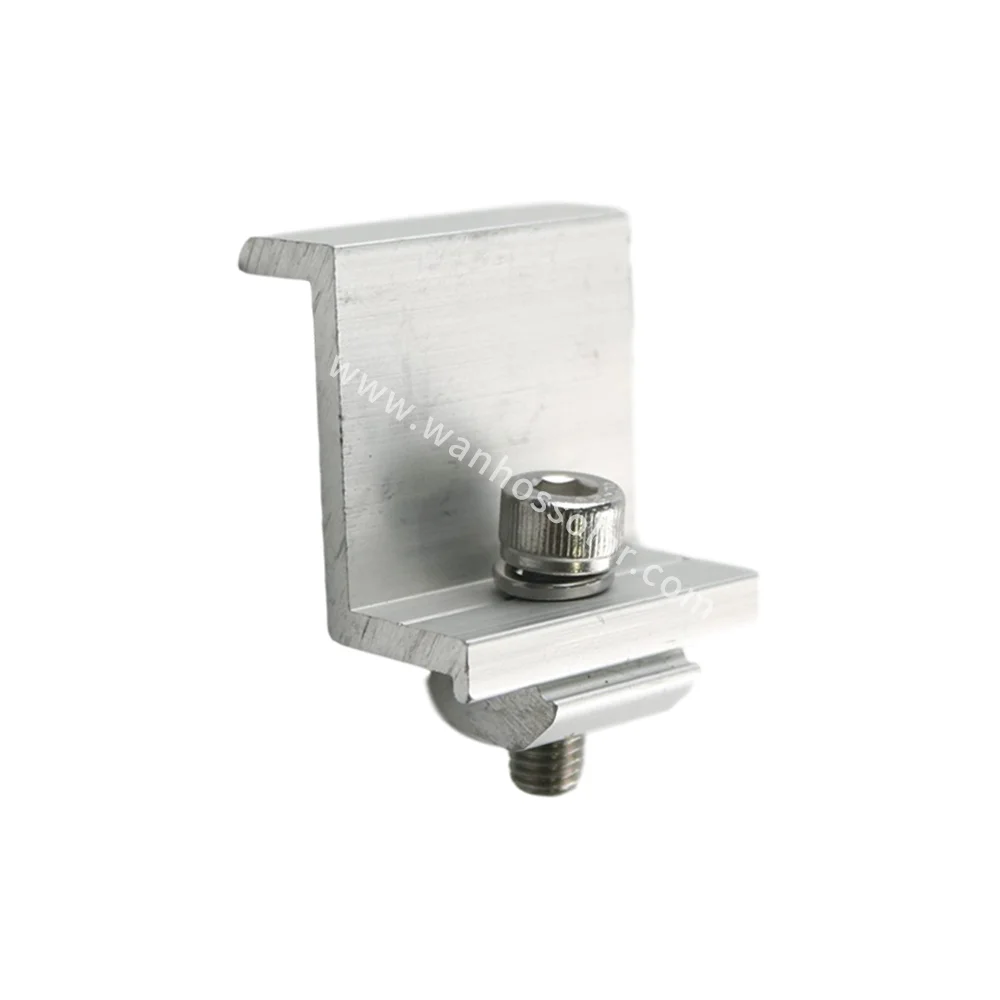 Manufactory Wholesale Solar Panel Mid Clamps Aluminum Fixed Mid Clamp