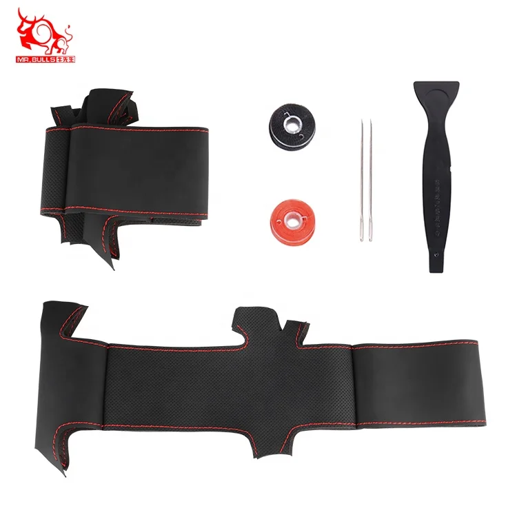 High quality genuine leather car sewing Steering Wheel Cover for Chevrolet Traverse Tahoe Sequel Concept