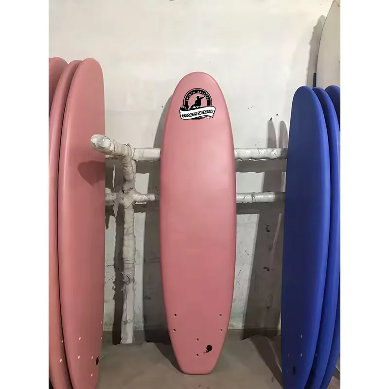 Factory Customized  Premium Quality EPS Foam Soft Top Surfboard Heat Laminating For Beginners Surf School