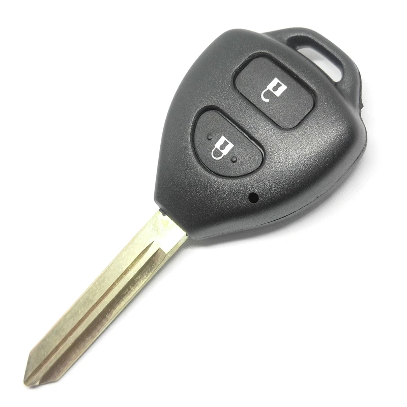 2 Buttons Remote Car Key Case Shell FOB For T-oyota C-amry RAV4 Yaris Prado Tarago Corolla REIZ Crown Avalon Venza
