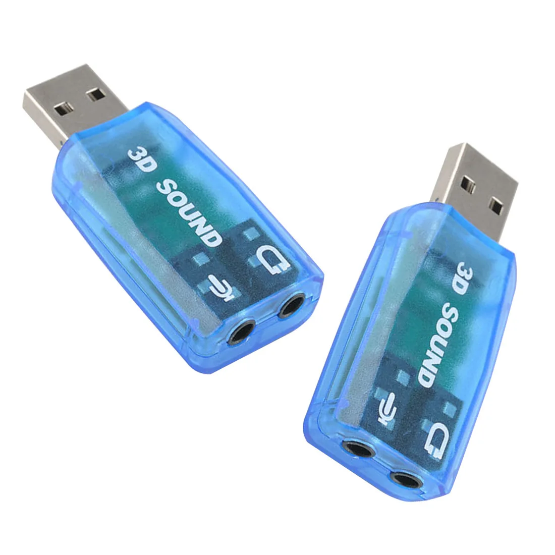Внешняя звуковая карта USB 5 1 3D стерео компьютер Внешний ноутбук