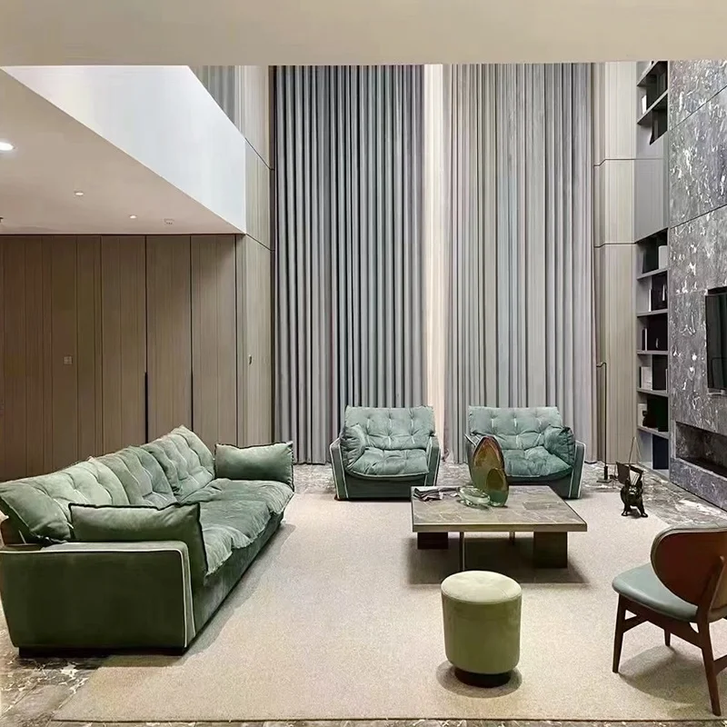 Living Room Furniture Sofa Set Luxury House Modular Sofa Set Leather Upholstery Fabric sectional Sofa