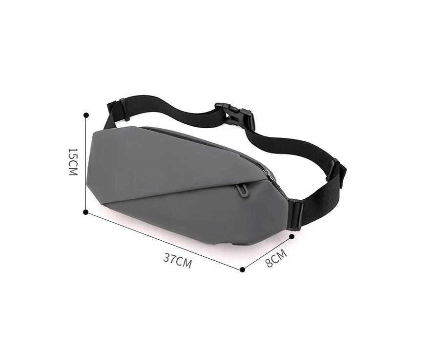 Custom logo fashion lady waist bag genuine and waist bag logo  men waist bag