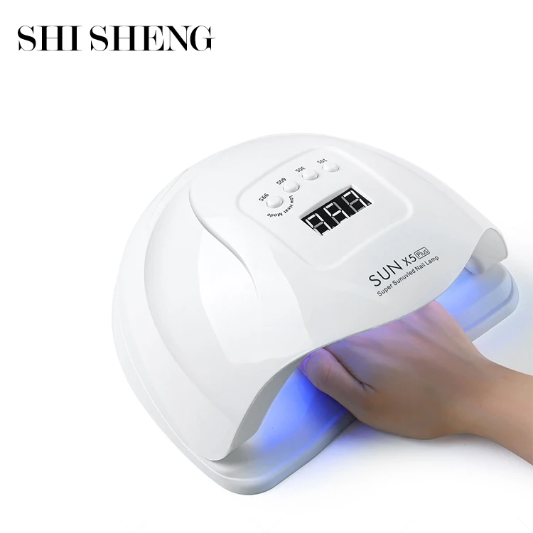 SHI SHENG Portable White UV LED Nail Polish Dryer Gel Machine for Manicure and Pedicure With Sensor and 4 Timers