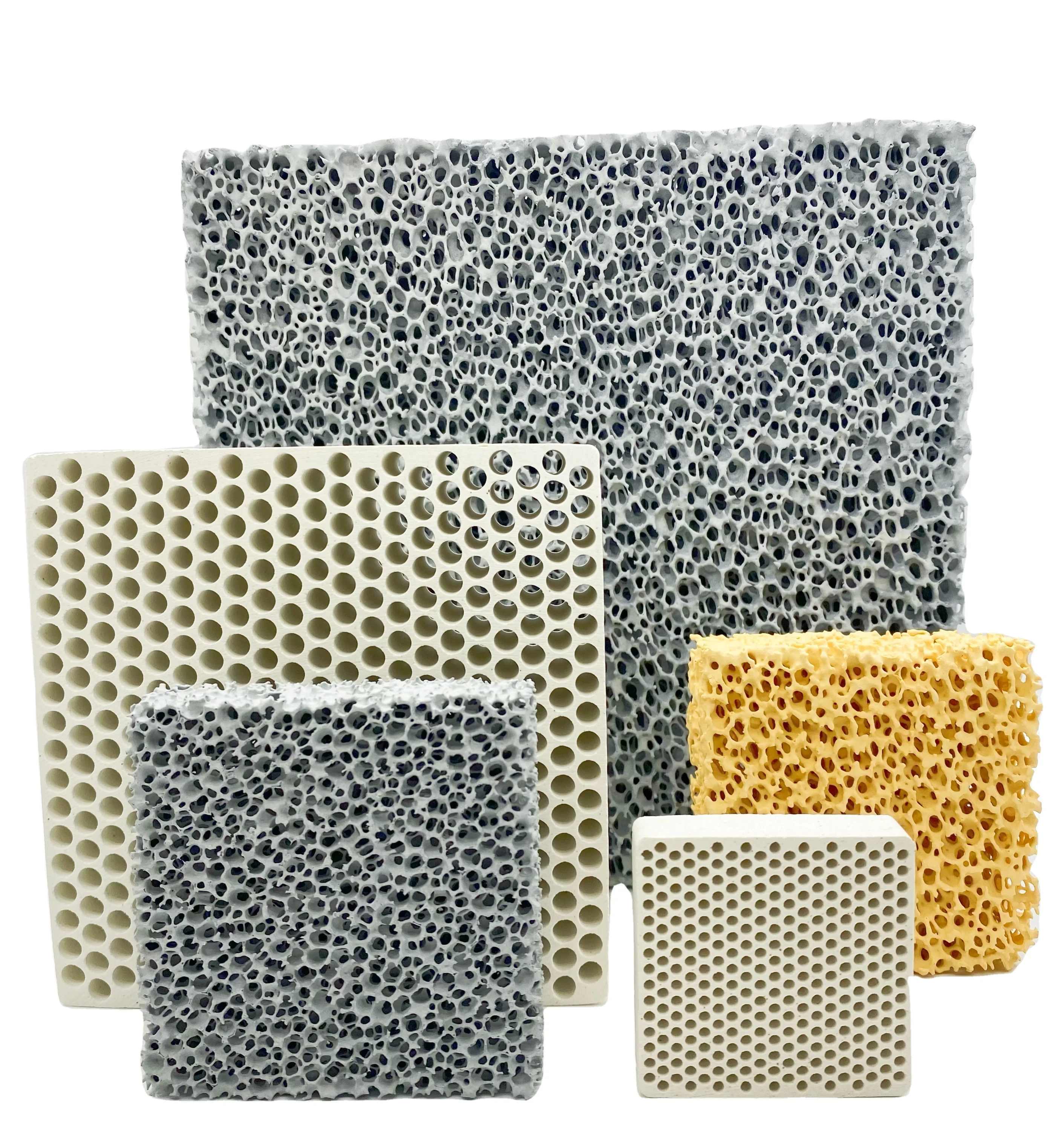 Silicon carbide aluminium ceramic foam filter foundry foam ceramic honeycomb manufacturers