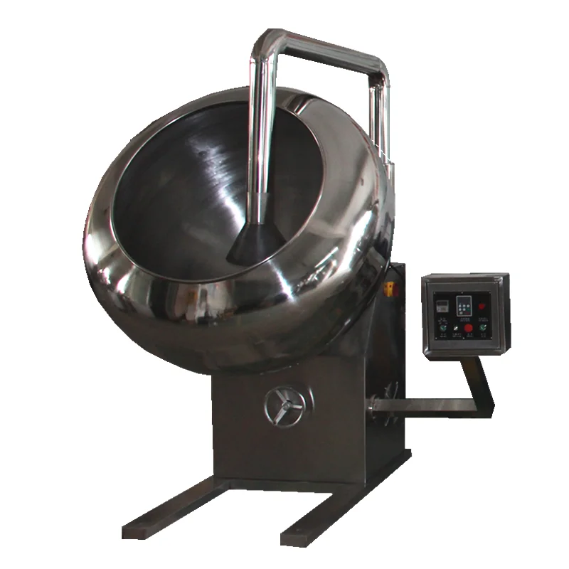 Cashew chocolate coating machine panner machinery for coating chocolate