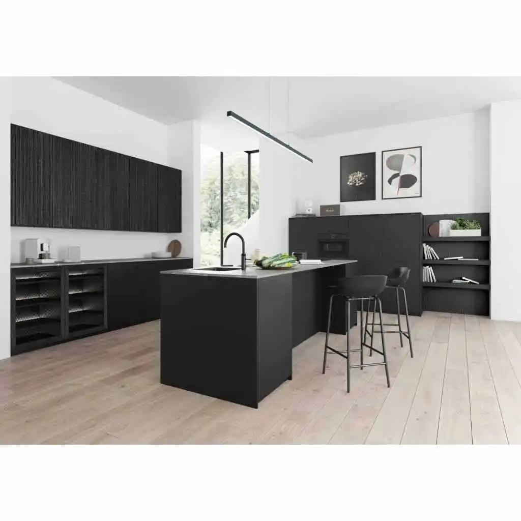 vermonhouzz American style Kendall Panel Solid wood modular Kitchen Cabinet white paint wood kitchen cabinets