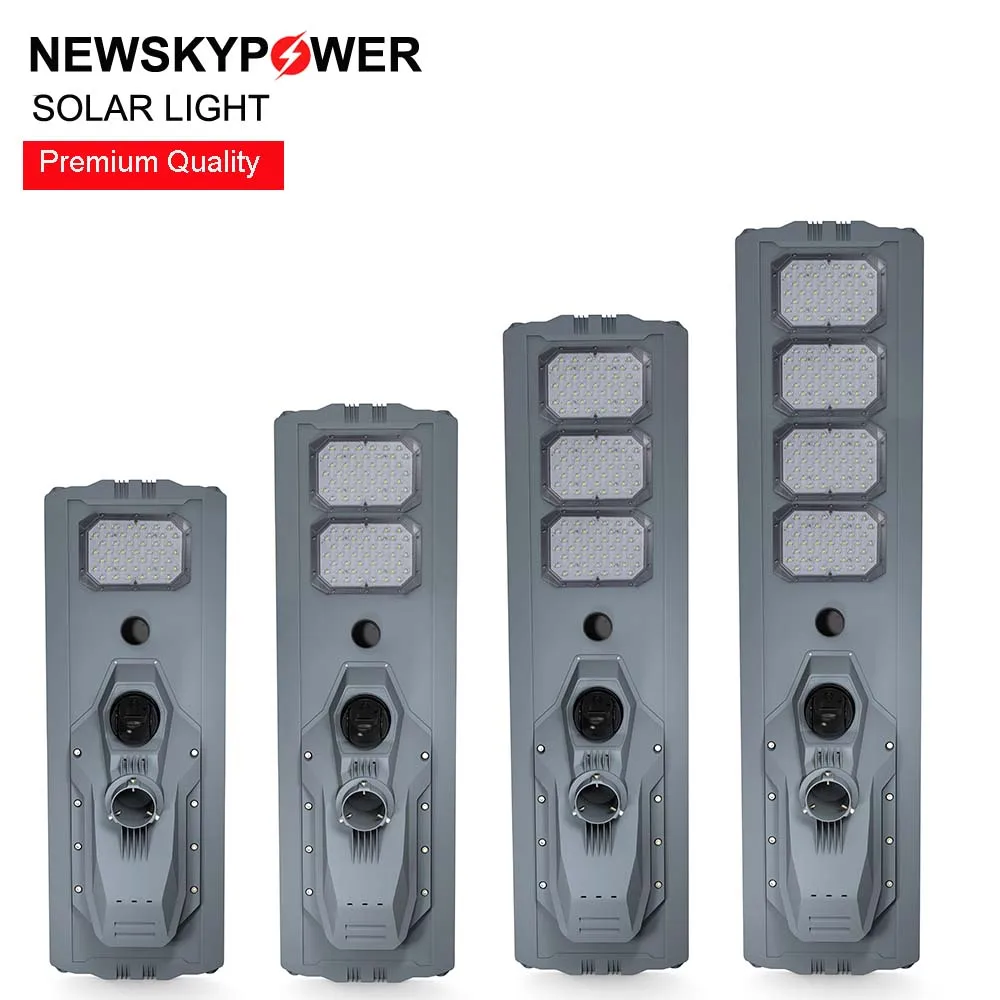 Wireless High Lumen Solar Street Light LED 100w 200w 300w 400w With Wifi 1080 HP 4G CCTV Camera Solar Path Lights Road Project