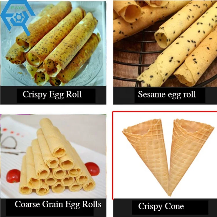 Hot selling Commercial Egg Waffles Roll Wafer Ice Cream Cone Making Machine ice cream cone maker