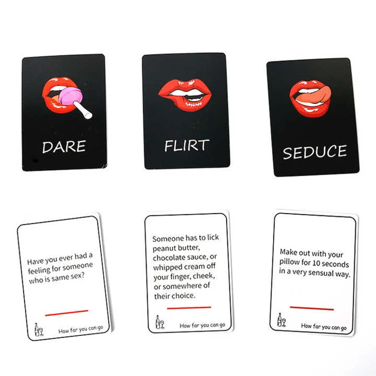 Brave Dares Tasks and Tons of Fun Naughty Birthday Rude Valentines Date Night Couples Game Card Deck PLAYING for Adults Party