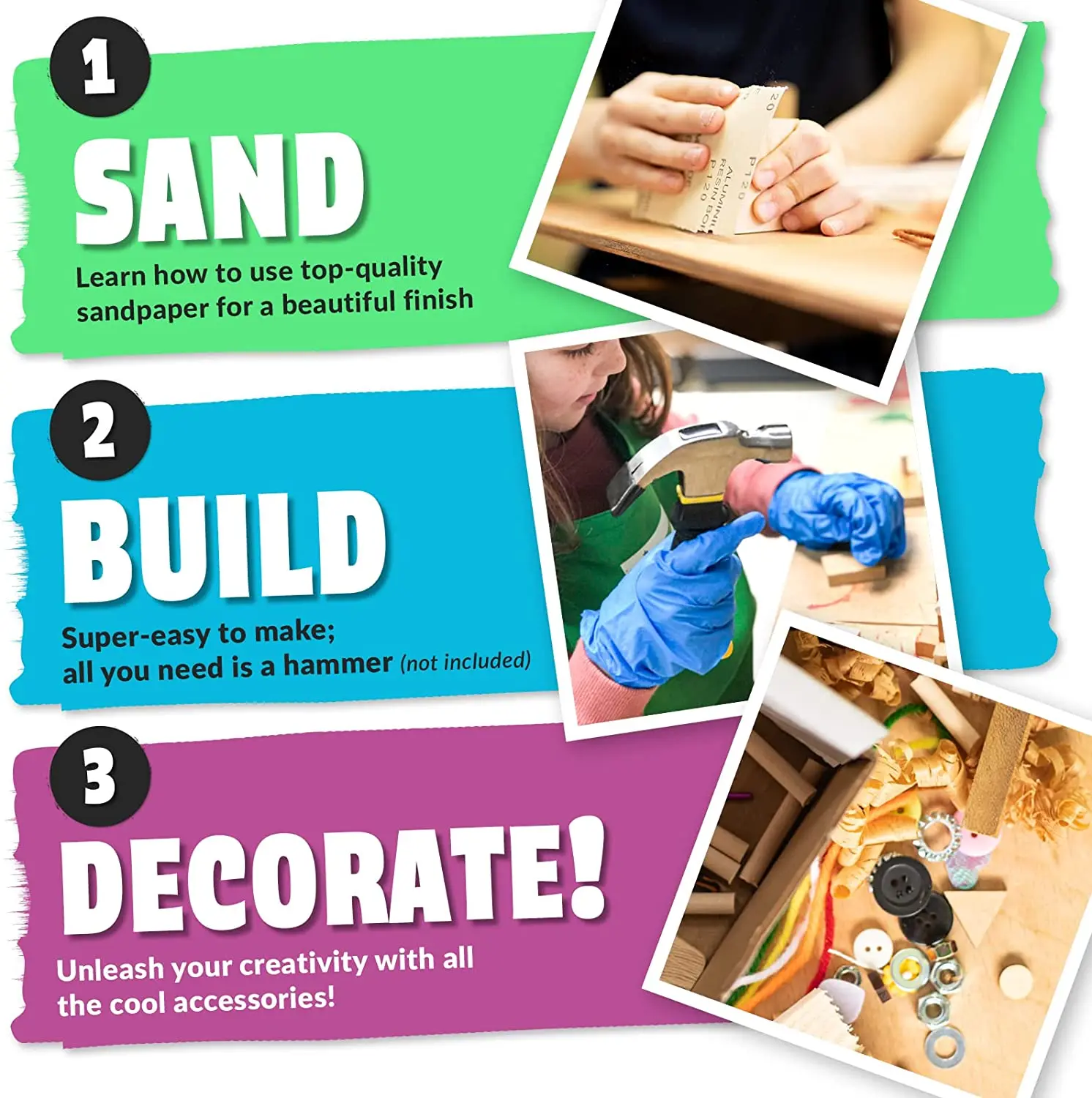 Eco Friendly Woodworking Kits Build Your Own Wooden Build a crazy Cool Robot Mini-Maker Kits great STEM activity mini-makers
